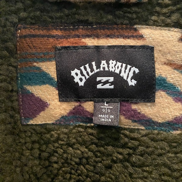 NEW Billabong Barlow Sherpa Jacket Mens Large - Picture 10 of 11